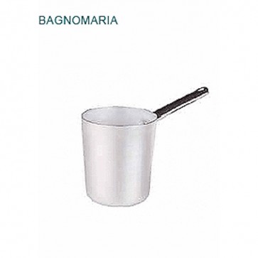 BAGNOMARIA Alluminio Ø cm 24X23,5H 1 MANICO Padella Casseruola Pentole Agnelli