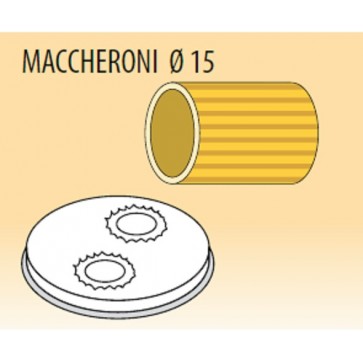 Trafila maccheroni Ø mm 15 lega ottone bronzo per macchina pasta Fimar MPF1,5N