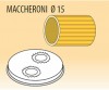Trafila maccheroni Ø mm 15 lega ottone bronzo per macchina pasta Fimar MPF2,5N e MPF4N