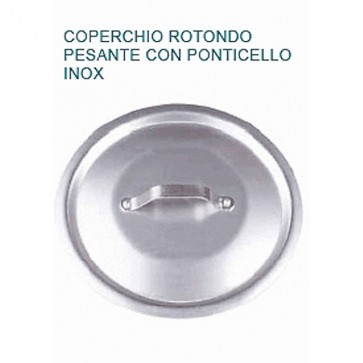 COPERCHIO ROTONDO IN ALLUMINIO Ø cm 26 Con Manico Professionale Pentole Agnelli 01 24