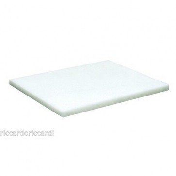 TAGLIERE IN POLIETILENE CM 40X30X2H BIANCO nylon BORDO professionale macelleria 