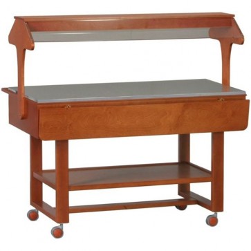 ESPOSITORE IN LEGNO NEUTRO professionale Mensole HOTEL legno massello buffet 