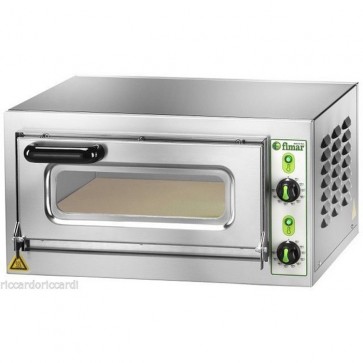 FORNO ELETTRICO PIZZA 1 CAMERA CM 40X40X11H MF 230 V Professionale Porta Vetro