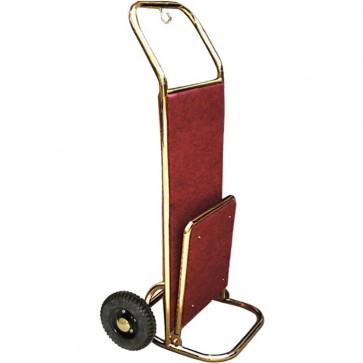 CARRELLO PORTA VALIGIE PIEGHEVOLE Ottonato cm 56x70x120H Professionale Valige