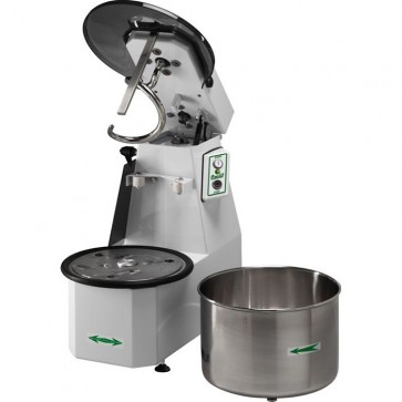 IMPASTATRICE A SPIRALE Kg 12 Testa Sollevabile Vasca Estraibile Professionale TF V 400