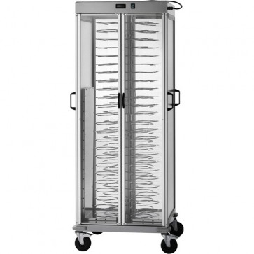CARRELLO PORTAPIATTI ANTIPASTI RISCALDATO A RESISTENZA W1600 230 V 92 piatti 