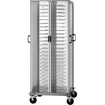 Armadio Carrello PORTAPIATTI ruote Professionale 92 piatti diam. cm 25/31 griglie verniciate 