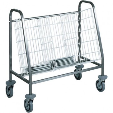 Carrello ritiro distribuzione 100 piatti Stoviglie PROFESSIONALE 1 cesto 