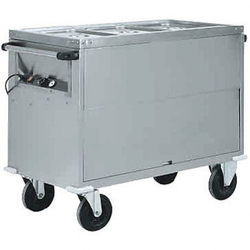 CARRELLO TERMICO BAGNOMARIA Acciao inox 3 GN 1/1 Cucine professionale Ristoranti HOTEL 