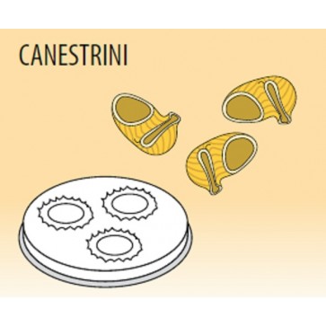 Trafila canestrini Ø mm 16 lega ottone bronzo per macchina pasta Fimar MPF1,5N