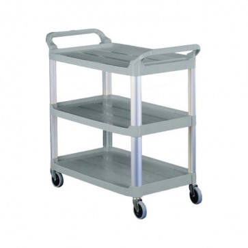 CARRELLO DI SERVIZIO cm 102X50X96H a 3 PIANI Professionale plastica e alluminio