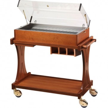 Carrello refrigerato a piastre eutettiche professionale Wengé dolci BUFFET hotel