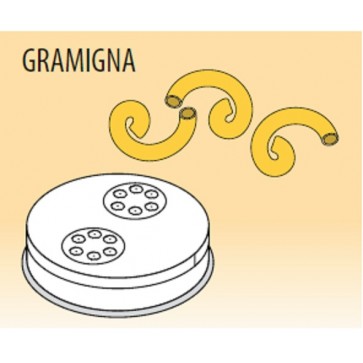 Trafila gramigna Ø mm 3,5 in lega ottone bronzo per macchina pasta Fimar MPF1,5N