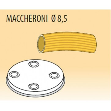 Trafila maccheroni Ø mm 8,5 lega ottone bronzo per macchina pasta Fimar MPF1,5N