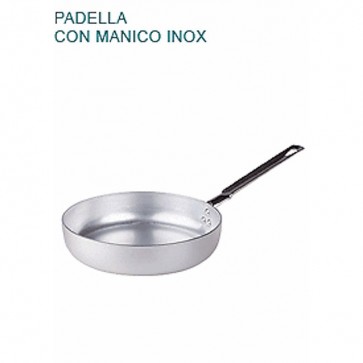 PADELLA BASSA In Alluminio Ø cm 34X6,5H Con 1 MANICO mm 2 Saltare Pentole Agnelli 07 23