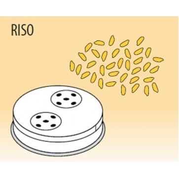 Trafila riso mm 7 in lega ottone / bronzo per macchina pasta Fimar MPF2,5N e MPF4N