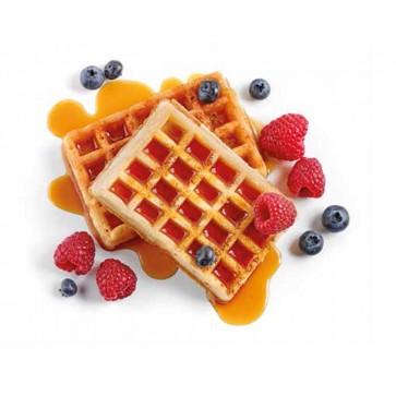 Macchina per waffle con piastra teflonata mm 275X245 machine wafflemaschine
