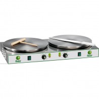 Crepiera elettrica doppia diametro cm 40 Professionale Crepes Creperia Crepiere TF V400 10 24