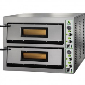 FORNO ELETTRICO PIZZA 2 CAMERE CM 72X108 TF 400 V Professionale 18000W PIROMETRO