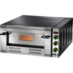 FORNO PIZZA A GAS 1 CAMERA CM 92X92 Professionale 24500 W 9 PIZZE CM 30 METANO