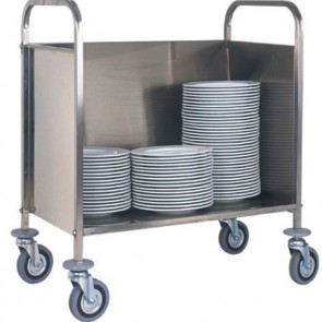 Carrello portapiatti cm 91X57X101H Portata 200 piatti PROFESSIONALE cucine ristoranti 