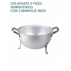 COLAPASTA In Alluminio 2 mm Ø cm 22 A Tre Piedi Professionale Pentole Agnelli 07 23