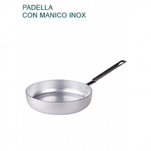 PADELLA BASSA In Alluminio Ø cm 18X5H Con 1 MANICO mm 2 Saltare Pentole Agnelli 07 23