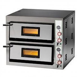 FORNO ELETTRICO PIZZA 2 CAMERE CM 72X72 Professionale 12000 W PIROMETRO TF V 400