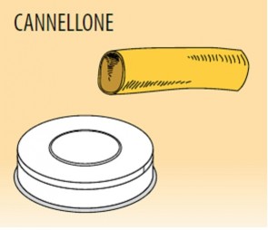 Trafila cannellone per ripieno Ø mm 25 lega ottone bronzo per macchina pasta Fimar MPF1,5N