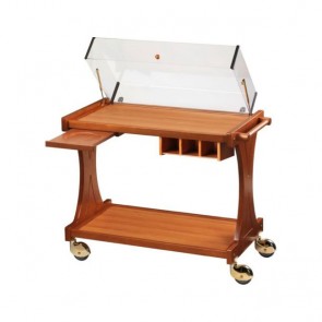 Carrello Servizio dolci formaggi antipasti ristoranti professionale 106x55 WENGE