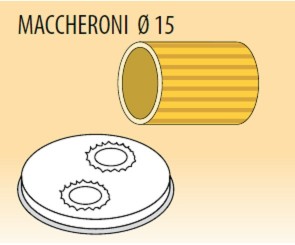 Trafila maccheroni Ø mm 15 lega ottone bronzo per macchina pasta Fimar MPF1,5N
