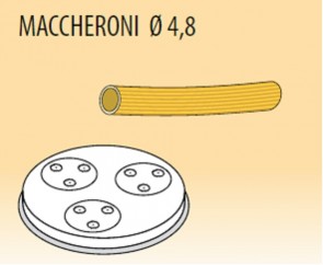 Trafila maccheroni Ø mm 4,8 lega ottone bronzo per macchina pasta Fimar MPF1,5N