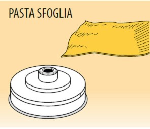 Trafila pasta sfoglia in lega ottone / bronzo per macchina pasta Fimar MPF1,5N