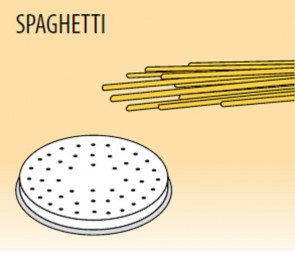 Trafila spaghetti Ø mm 2 in lega ottone bronzo per macchina pasta Fimar MPF1,5N