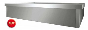 Vasca bagnomaria da incasso 3 GN 1/1 cm 110X68X20H drop-in acciaio inox