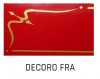 Decorazione dorata tipo FRA per affettatrici a volano mm 250/300/350/370 Fac